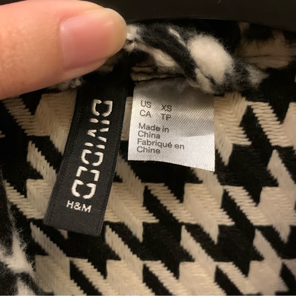 Checkered Fuzzy Jacket - Picture 3 of 5